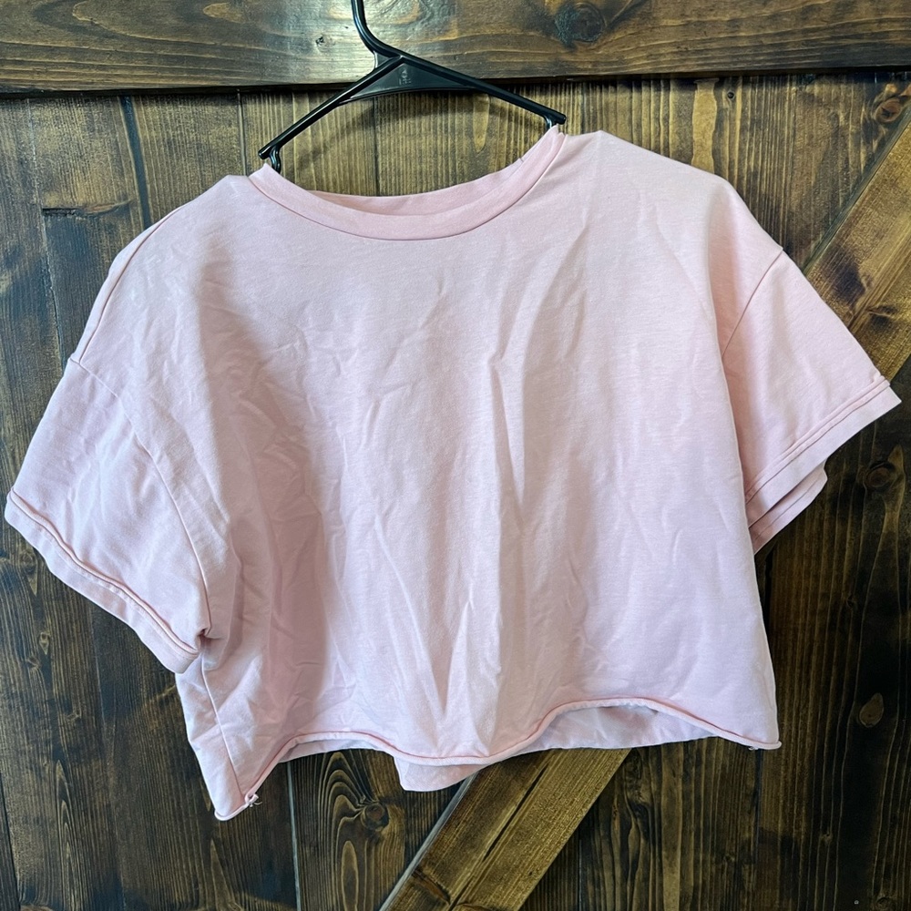 Pink Crop Top Tshirt
